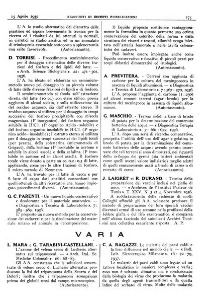 Pathologica rivista quindicinale