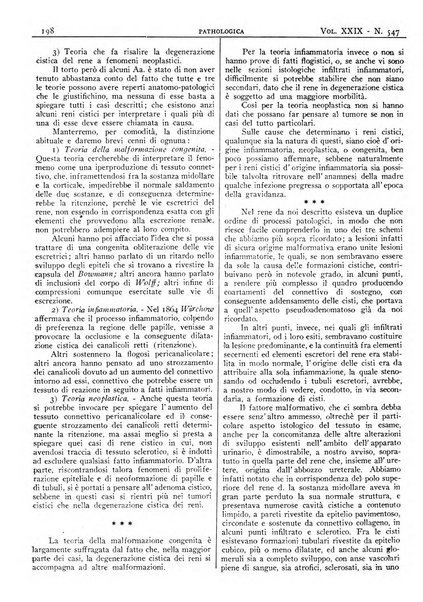 Pathologica rivista quindicinale