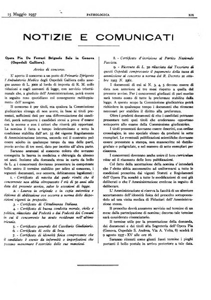 Pathologica rivista quindicinale