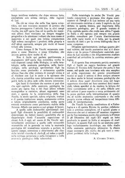 Pathologica rivista quindicinale