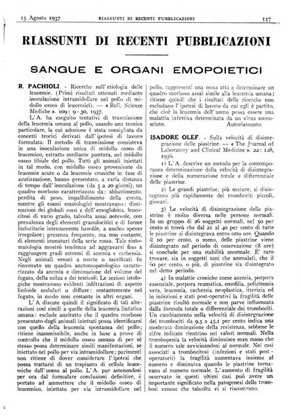 Pathologica rivista quindicinale