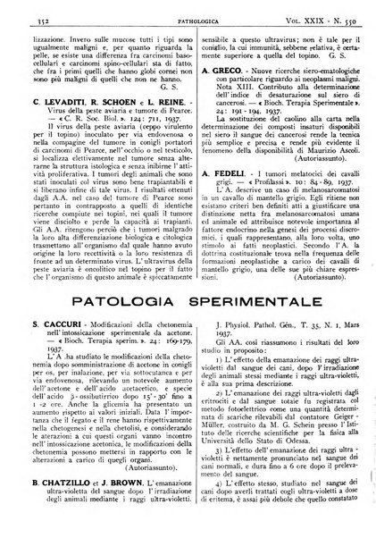 Pathologica rivista quindicinale