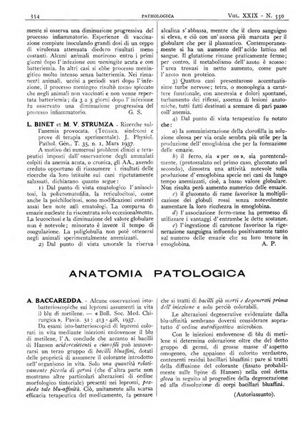 Pathologica rivista quindicinale