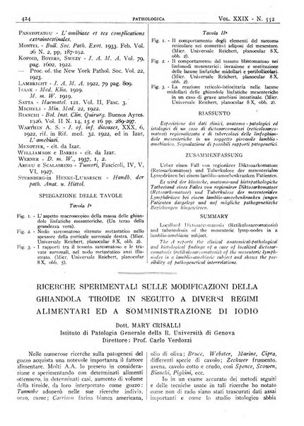 Pathologica rivista quindicinale