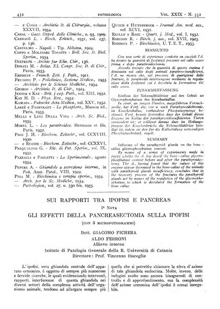 Pathologica rivista quindicinale