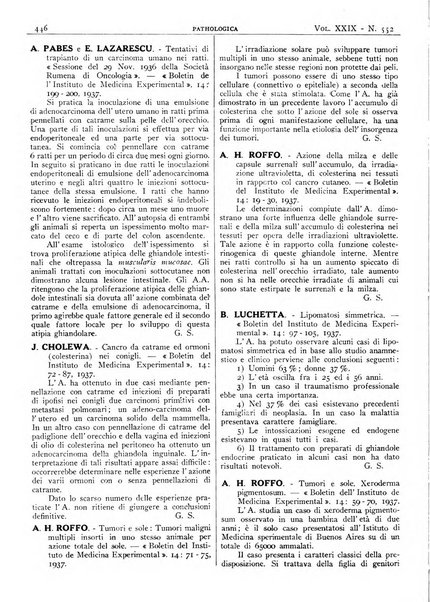 Pathologica rivista quindicinale