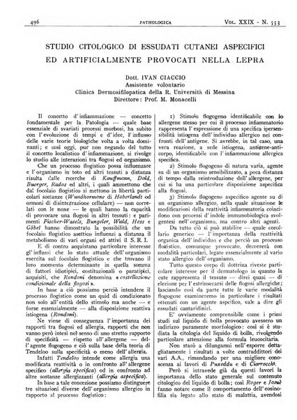 Pathologica rivista quindicinale