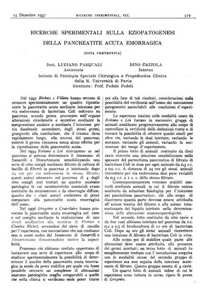 Pathologica rivista quindicinale