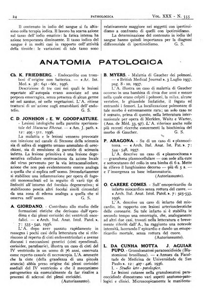 Pathologica rivista quindicinale