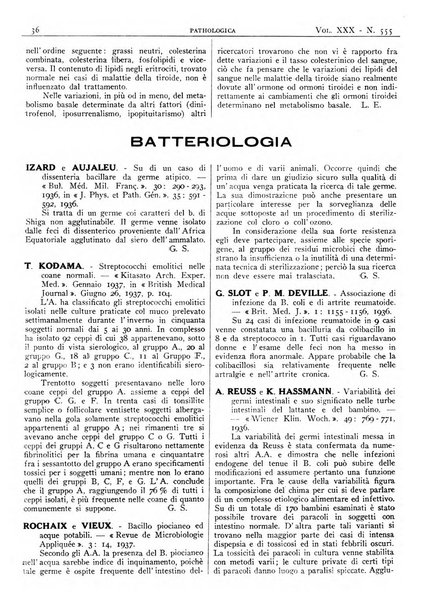 Pathologica rivista quindicinale