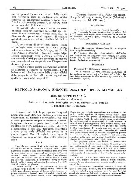 Pathologica rivista quindicinale