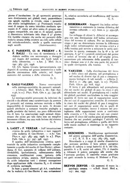 Pathologica rivista quindicinale