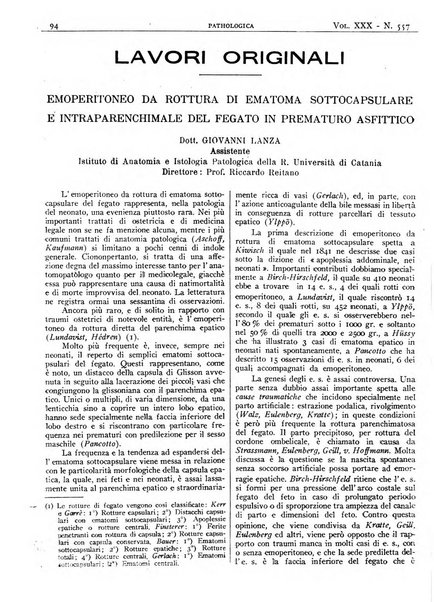 Pathologica rivista quindicinale