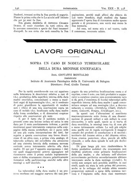 Pathologica rivista quindicinale