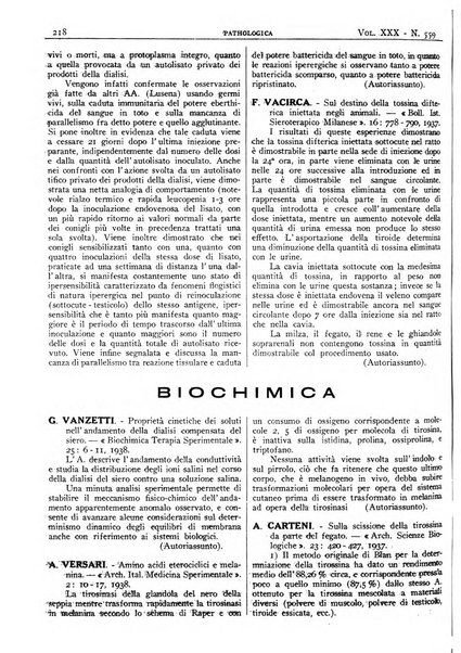 Pathologica rivista quindicinale