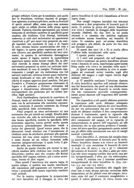 Pathologica rivista quindicinale