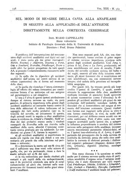 Pathologica rivista quindicinale