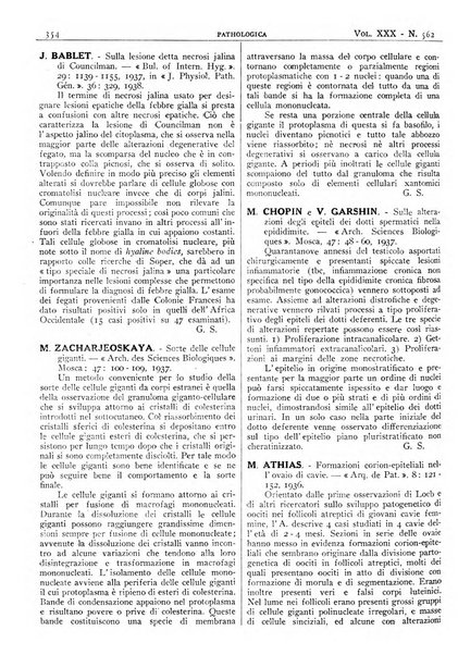 Pathologica rivista quindicinale