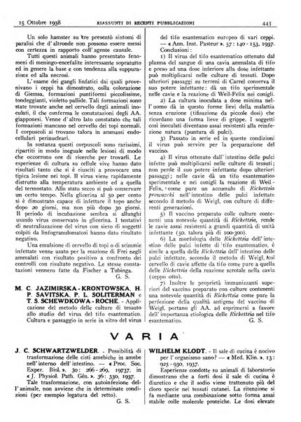 Pathologica rivista quindicinale