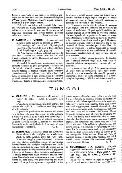 Pathologica rivista quindicinale