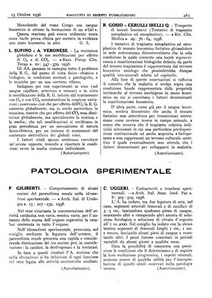 Pathologica rivista quindicinale