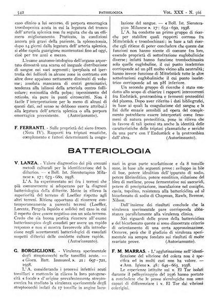 Pathologica rivista quindicinale