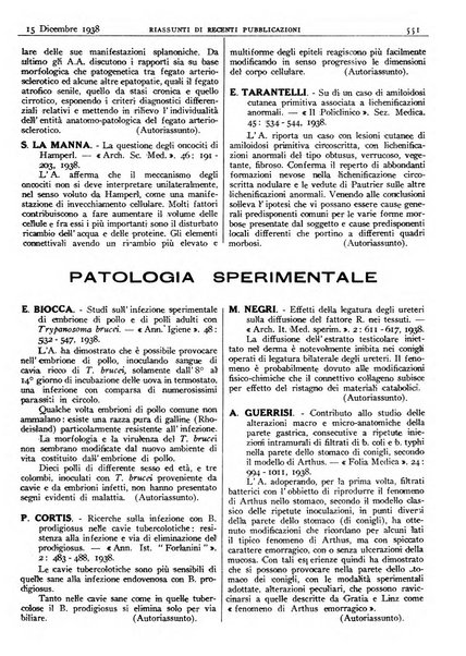 Pathologica rivista quindicinale