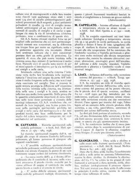 Pathologica rivista quindicinale