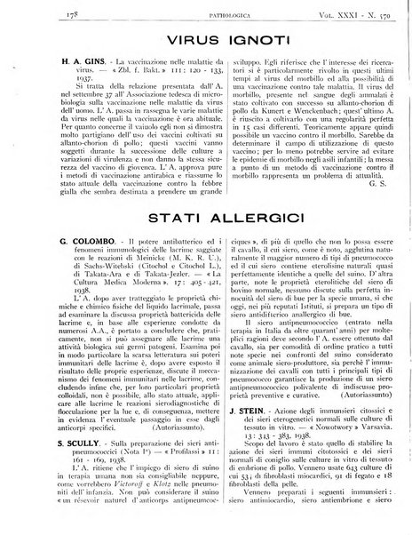 Pathologica rivista quindicinale