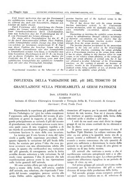 Pathologica rivista quindicinale