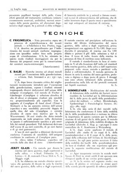 Pathologica rivista quindicinale