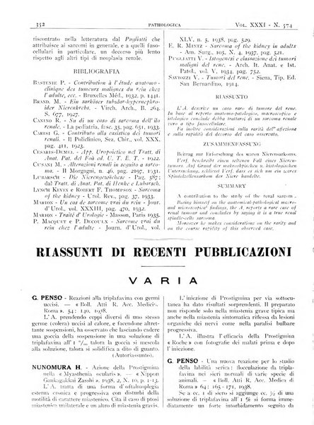 Pathologica rivista quindicinale