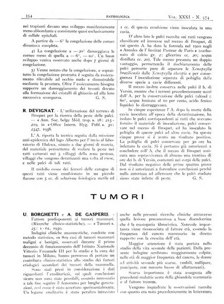 Pathologica rivista quindicinale