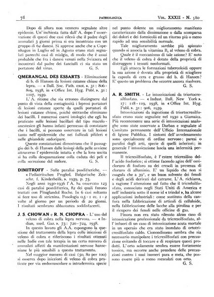 Pathologica rivista quindicinale