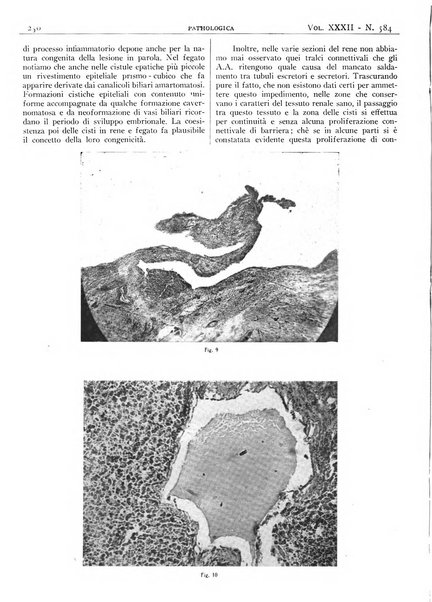 Pathologica rivista quindicinale