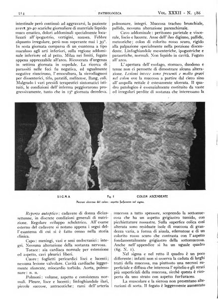 Pathologica rivista quindicinale