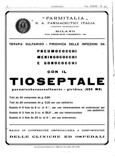 Pathologica rivista quindicinale