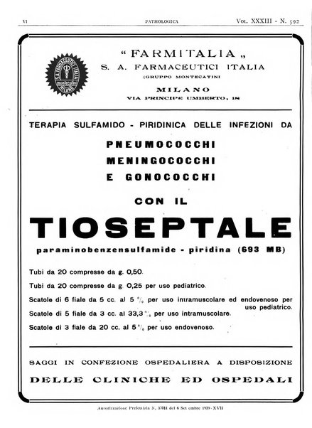 Pathologica rivista quindicinale