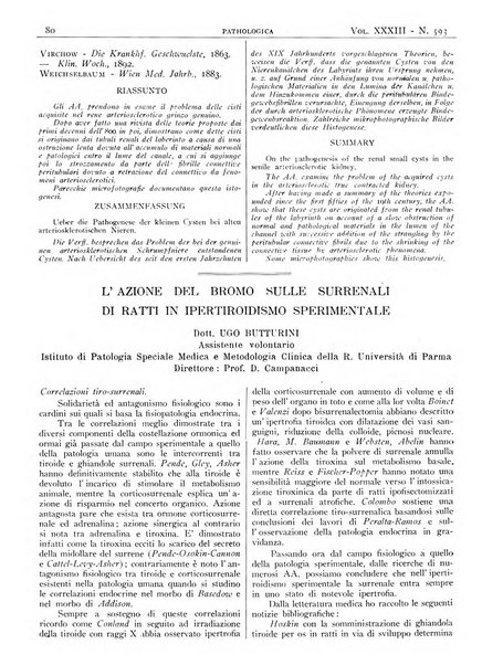 Pathologica rivista quindicinale