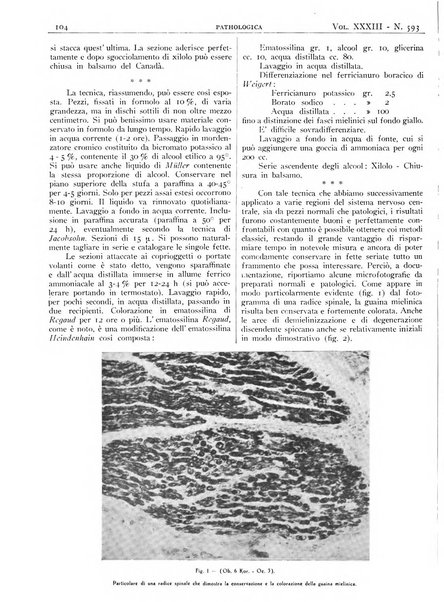 Pathologica rivista quindicinale