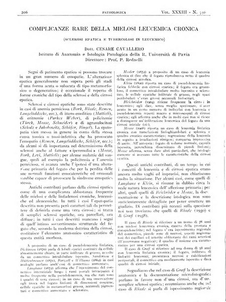 Pathologica rivista quindicinale