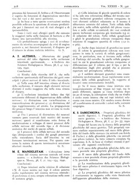 Pathologica rivista quindicinale