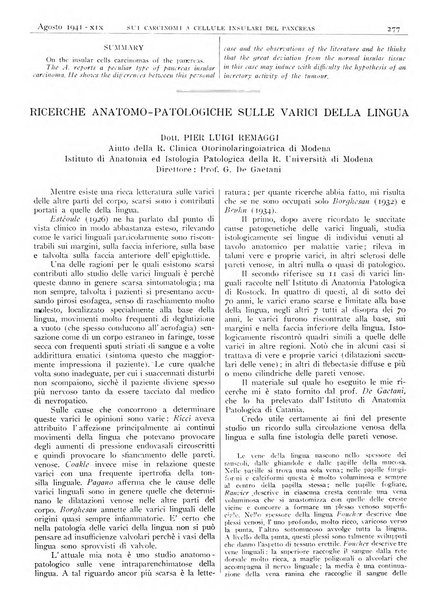 Pathologica rivista quindicinale