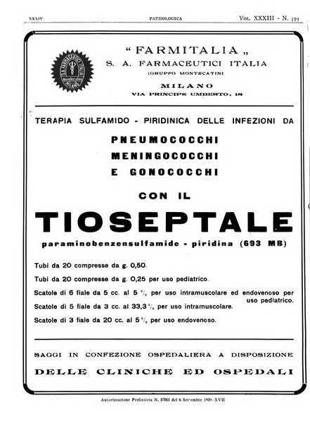 Pathologica rivista quindicinale