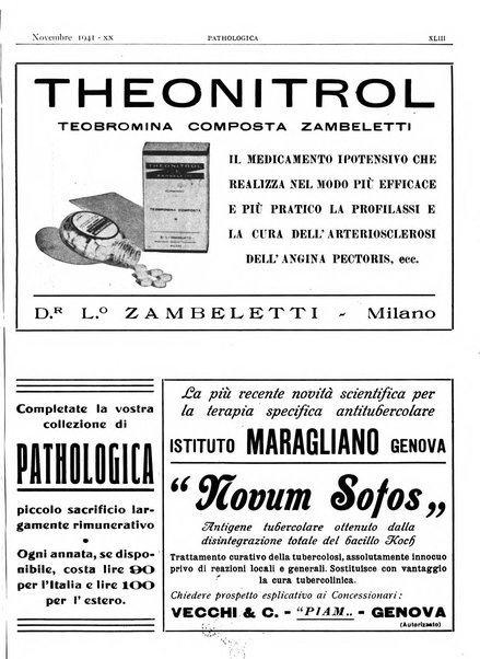 Pathologica rivista quindicinale