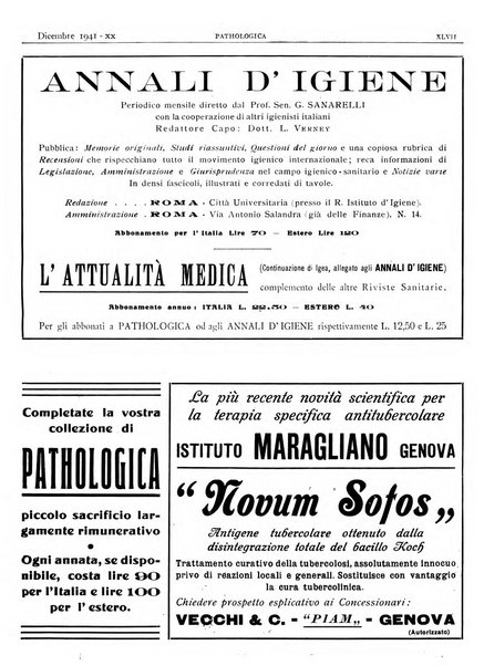 Pathologica rivista quindicinale