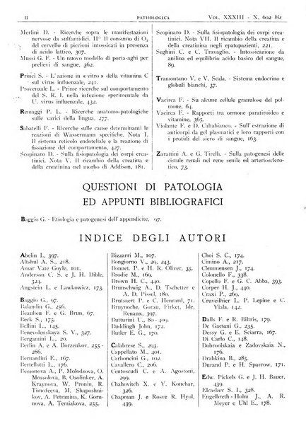 Pathologica rivista quindicinale