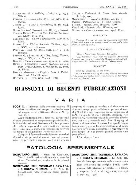 Pathologica rivista quindicinale