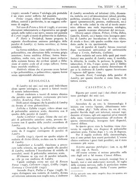 Pathologica rivista quindicinale