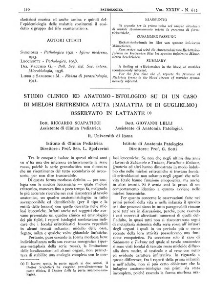 Pathologica rivista quindicinale